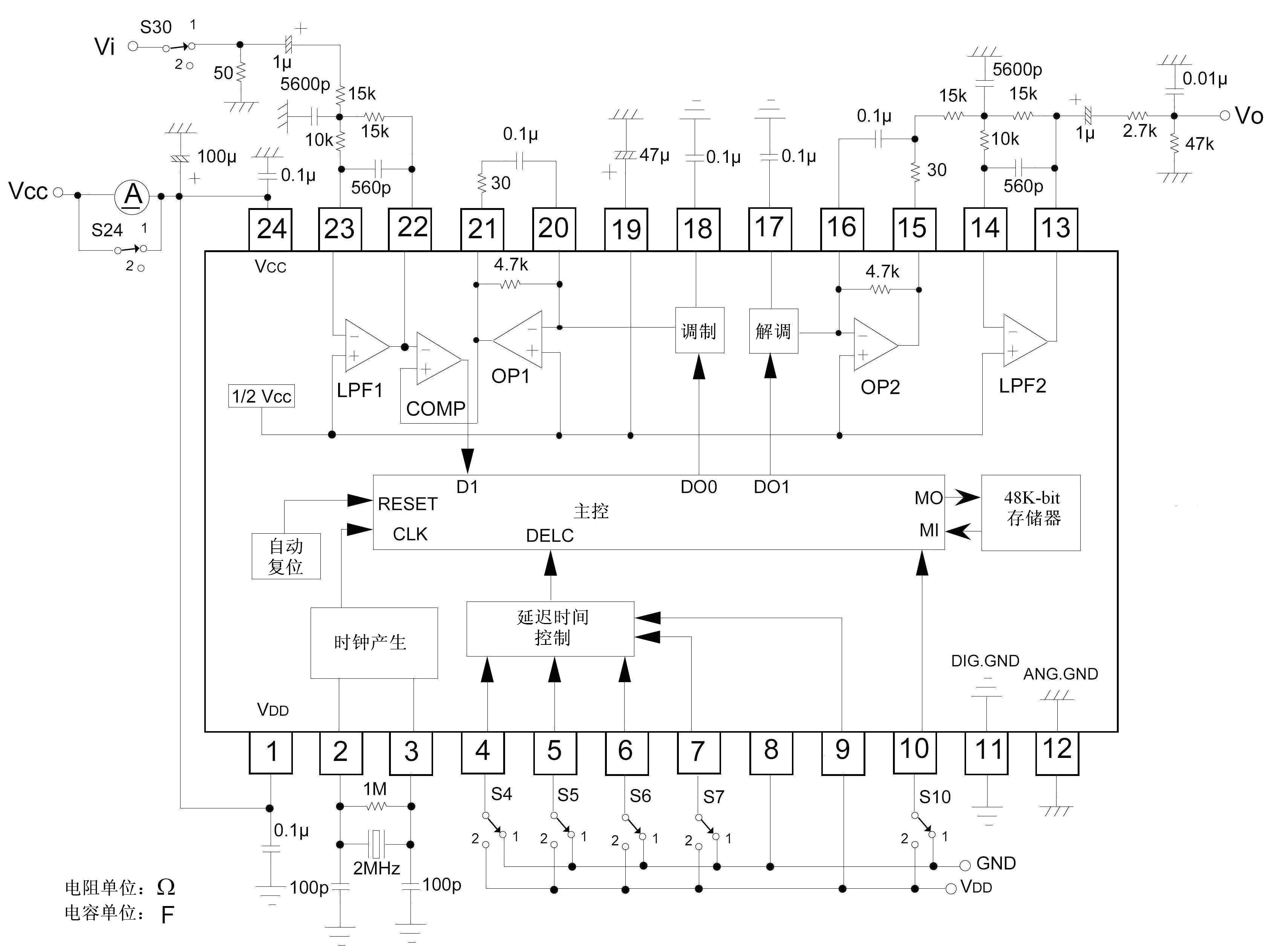 M65831是一款混响处理芯片,该芯片应用于卡拉OK中。与同类数字延迟电路相比,本产品有较大的存储器。M65831可应用在高品质系统,适合于卡带录音机和微型音频系统。采用SOP-24/DIP-24封装,管教功能与PT2396完全兼容。 主要特点