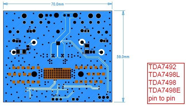 tda7498e 50w-160w双声道大功率d类音频功放ic应用电路原理图说明